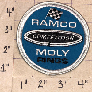 1 RAMCO COMPETITION MOLY RINGS NASCAR RACING CREST EMBLEM PATCH