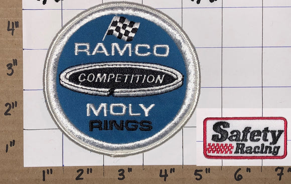 1 RAMCO COMPETITION MOLY RINGS NASCAR SAFETY RACING CREST EMBLEM PATCH