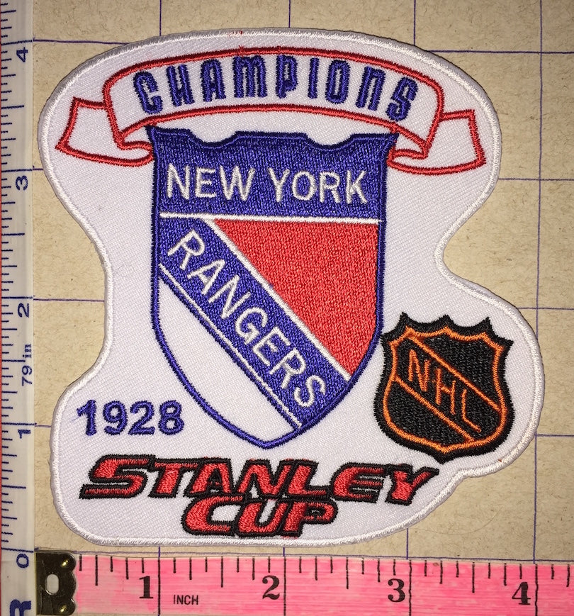 1928 NEW YORK RANGERS STANLEY CUP CHAMPIONS NHL HOCKEY CREST PATCH ...