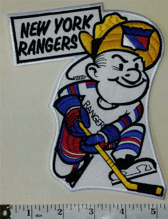 NY RANGERS & BUFFALO SABRES NHL HOCKEY CARTOON PLAYER EMBLEM PATCH LOT