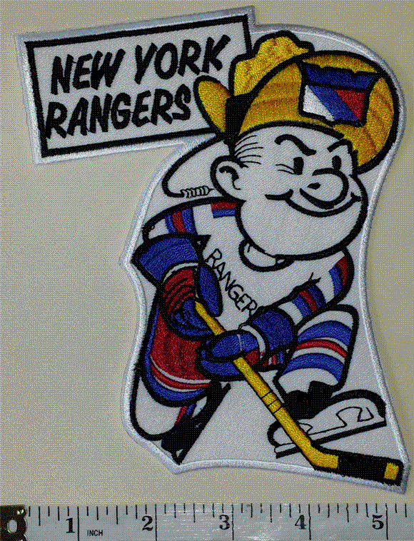 1996-2006 ERA NEW YORK RANGERS NHL HOCKEY HUGE 14.75 ALTERNATE TEAM LOGO  PATCH