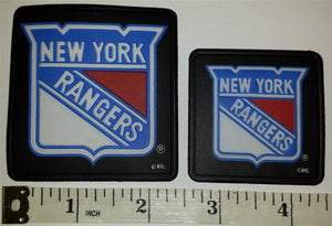 2 NEW YORK RANGERS NHL HOCKEY VINYL PATCH PATCHES LOT