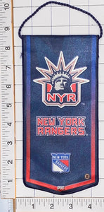 NEW YORK RANGERS OFFICIALLY LICENSED NHL HOCKEY 8 1/2" PENNANT BANNER