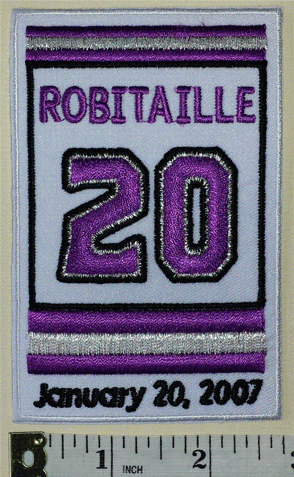 2007 LUC ROBITAILLE RETIREMENT NIGHT LOS ANGELES KINGS NHL HOCKEY CREST PATCH