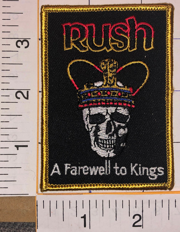 RUSH A FAREWELL TO KINGS MUSIC ALBUM BAND PATCH GEDDY LEE NEIL PEART LIFESON