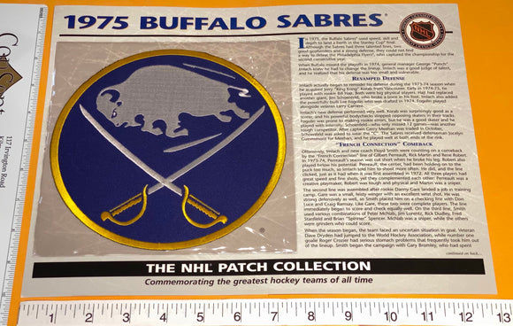 1 OFFICIAL 1975 BUFFALO SABRES NHL HOCKEY WILLABEE & WARD PATCH MIP