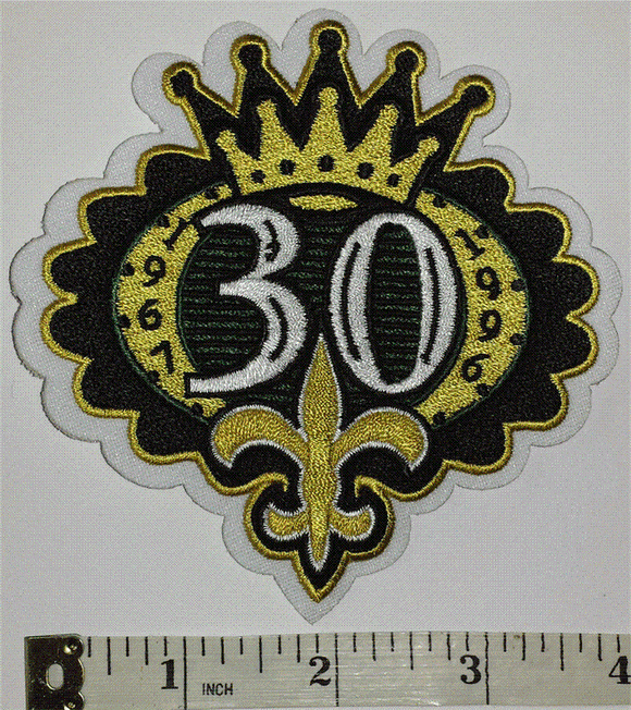 1 NEW ORLEANS SAINTS 30TH ANNIVERSARY 1967-1996 NFL FOOTBALL JERSEY PATCH