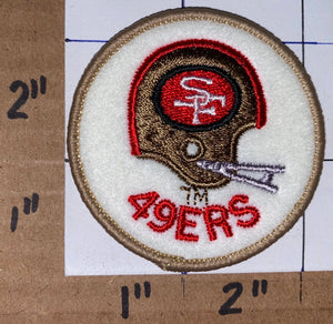 1 Vintage SAN FRANCISCO 49ERS 2" round NFL FOOTBALL PATCH