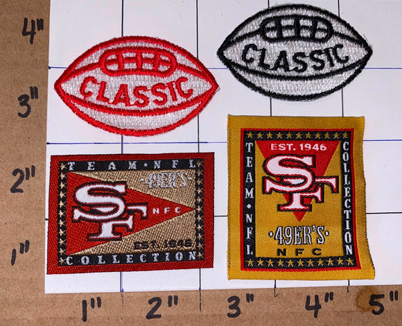 4 VINTAGE SAN FRANCISCO 49ERS NFL FOOTBALL NFL FOOTBALL PATCH LOT – UNITED  PATCHES