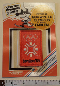 1 VINTAGE 1984 SARAJEVO XIV WINTER OLYMPICS LOGO CREST MIP PATCH