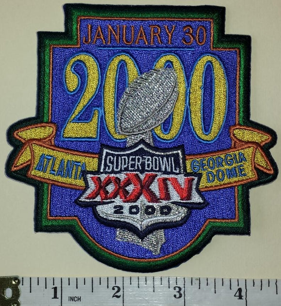 2000 St Louis Rams VS Tennesse Titans Super Bowl XXXIV Logo