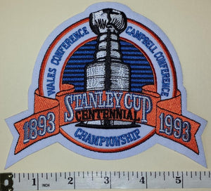 1993 MONTREAL CANADIENS STANLEY CUP CHAMPIONS ENGLISH NHL HOCKEY CREST PATCH