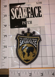 SCARFACE MOVIE TONY MONTANA AL PACINO MONEY POWER THE WORLD IS YOURS MIP PATCH