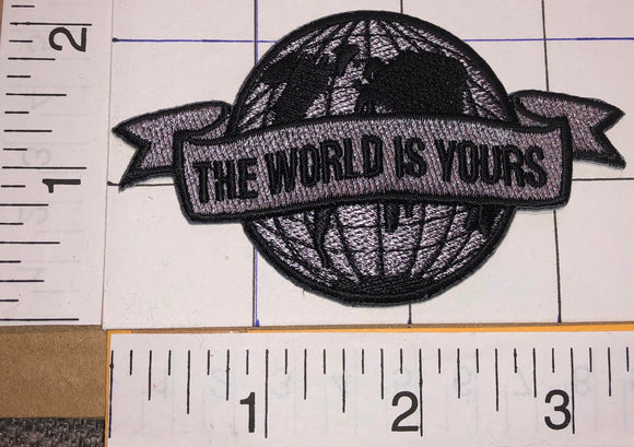 SCARFACE MOVIE TONY MONTANA AL PACINO THE WORLD IS YOURS CREST EMBLEM PATCH