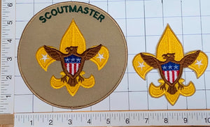 2 SCOUTMASTER BSA TROOP GUIDE SCOUT DEN CHIEF INSTRUCTOR PATROL LEADER PATCH LOT