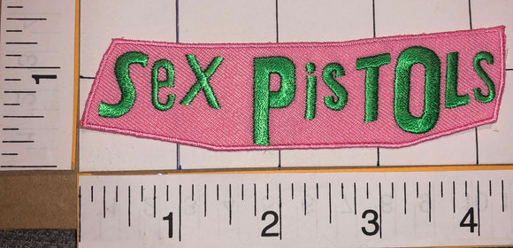 THE SEX PISTOLS PINK WRTTEN PUNK ROCK MUSIC BAND CONCERT PINK PATCH