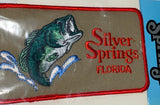 1 VINTAGE SILVER SPRINGS FLORIDA BASS FISHING MINT IN PACKAGE CREST EMBLEM PATCH