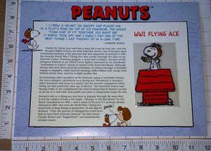 1 SNOOPY AS FLYING PILOT CHARLIE BROWN LUCY PEANUTS WILLABEE & WARD PATCH