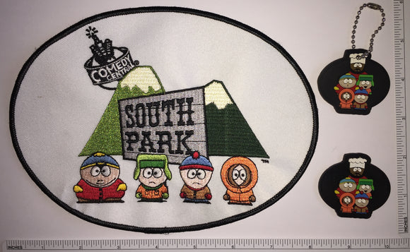 SOUTH PARK COMEDY CENTRAL ANIMATED SITCOM PATCH LOT KENNY KYLE CARTMAN STAN