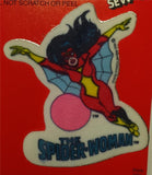 1 RARE VINTAGE 1980 THE SPIDER WOMAN MIP SUPER HEROS MARVEL PATCH EMBLEM CREST