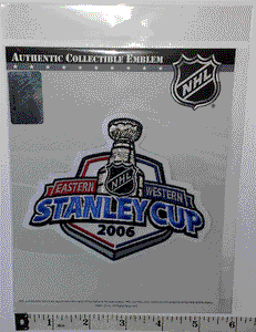 OFFICIAL 2006 NHL STANLEY CUP CAROLINA HURRICANES EDMONTON OILERS PATCH MIP
