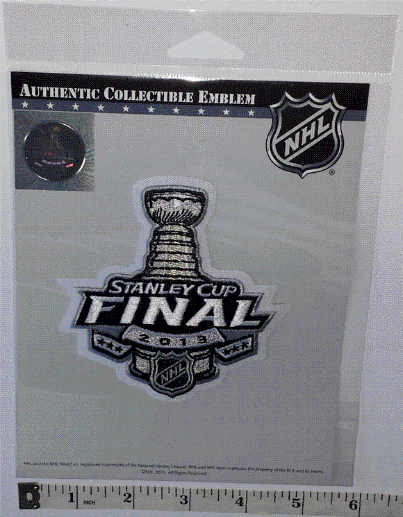 OFFICIAL 2013 NHL STANLEY CUP CHICAGO BLACKHAWKS BOSTON BRUINS PATCH MIP