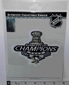 OFFICIAL 2009 NHL HOCKEY PITTSBURGH PENGUINS STANLEY CUP CHAMPIONS PATCH MIP