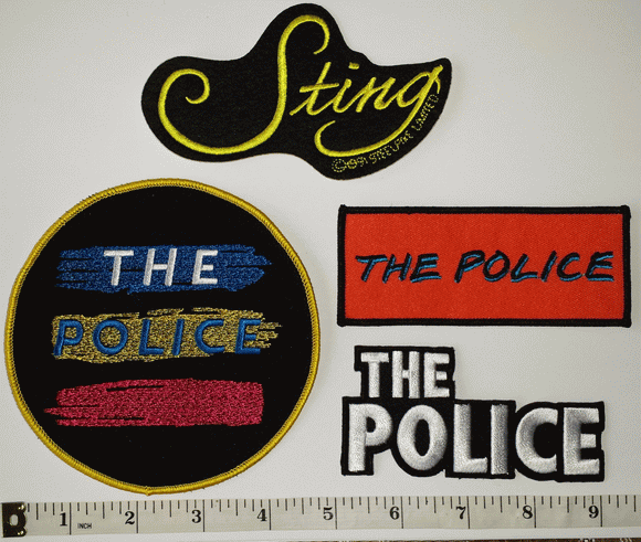 4 STING THE POLICE SYNCHRONICITY ALBUM MUSIC STING SUMMERS COPELAND PATCH LOT