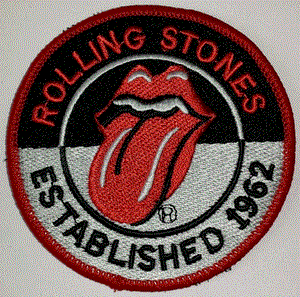 THE ROLLING STONES ESTABLISHED 1962 MUSIC PATCH MICK JAGGER KEITH RICHARDS