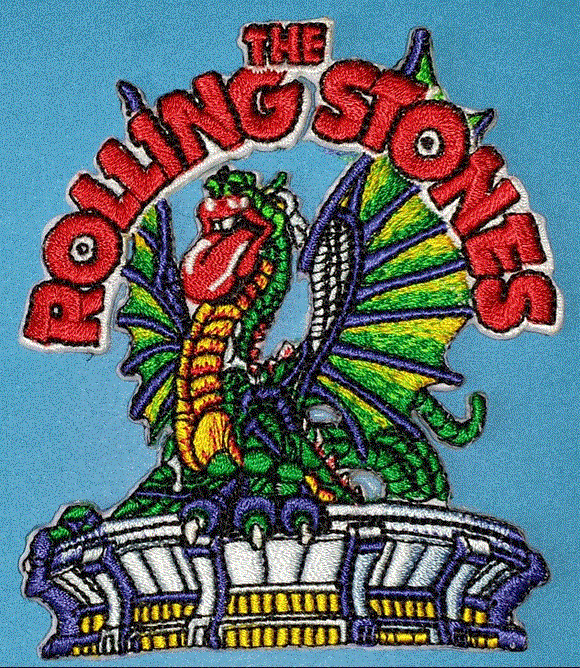 THE ROLLING STONES DRAGON TONGUE ALBUM CONCERT MUSIC PATCH MICK JAGGER RICHARDS
