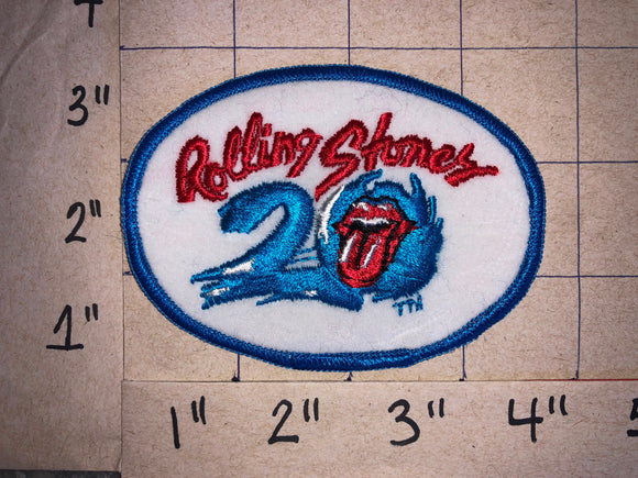 THE ROLLING STONES 20TH ANNIVERSARY CONCERT MUSIC PATCH JAGGER RICHARDS
