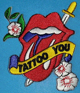 THE ROLLING STONES TATTOO YOU ALBUM CONCERT MUSIC PATCH MICK JAGGER RICHARDS