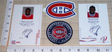 P.K. SUBBAN MONTREAL CANADIENS NHL HOCKEY 2009 & 2011 POSTCARD DECAL PATCH LOT