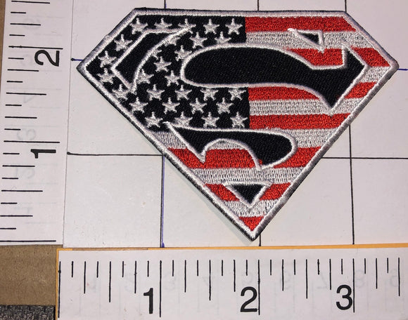 USA AMERICAN SUPERMAN SUPER MAN SUPER HERO DC COMICS PATCH