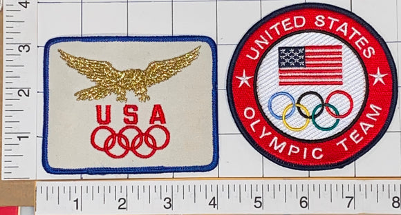 2 TEAM USA OLYMPIC TEAM AMERICAN EAGLE EMBLEM PATCH LOT
