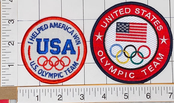 USA OLYMPICS TEAM USA I HELPED US OLYMPIC TEAM WIN USA EMBLEM PATCH LOT