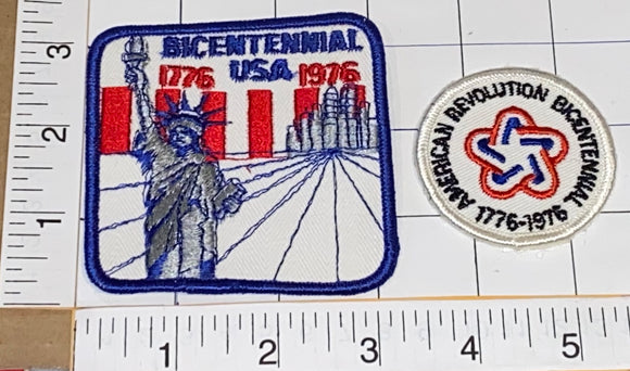BICENTENNIAL 1776-1976 NY STATUE OF LIBERTY AMERICAN REVOLUTION CREST PATCH LOT