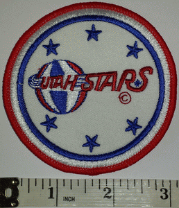 1 UTAH STARS NBA BASKETBALL ABA AMERICAN BASKETBALL ASSOCIATION 3" CREST PATCH