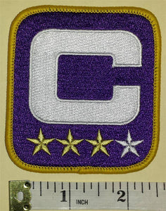 MINNESOTA VIKINGS 3 STARS CAPTAIN NFL FOOTBALL EMBLEM PATCH