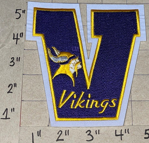 MINNESOTA VIKINGS LETTER NFL FOOTBALL EMBLEM PATCH