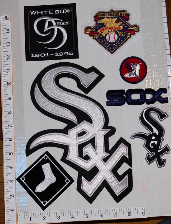 7 CHICAGO WHITE SOX 95 YEARS ANNIVERSARY MLB BASEBALL CREST PATCH LOT