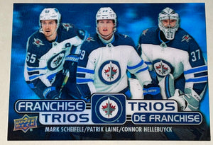 2020/21 Tim Hortons FRANCHISE TRIOS Winnipeg Jets - Scheifele/Laine/Hellebuyc T2