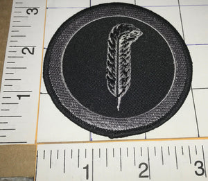 LED ZEPPELIN ROBERT PLANT SYMBOL MUSIC CIRCLE AROUND FEATHER PATCH
